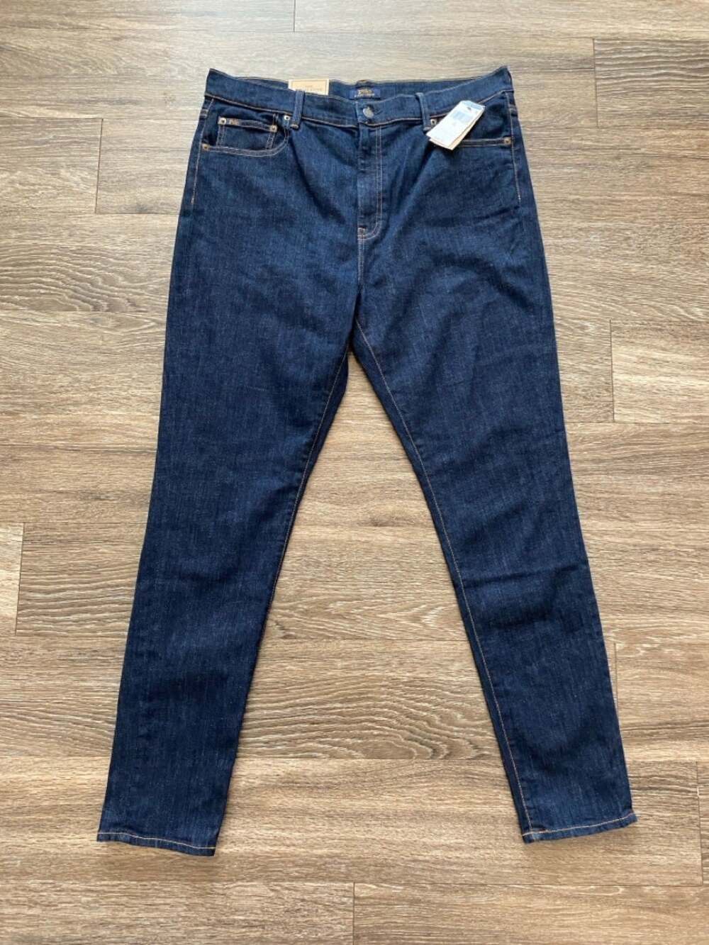 Polo Ralph Lauren High Rise Skinny Jeans Women 33 Dark Rinse Stretch NWT